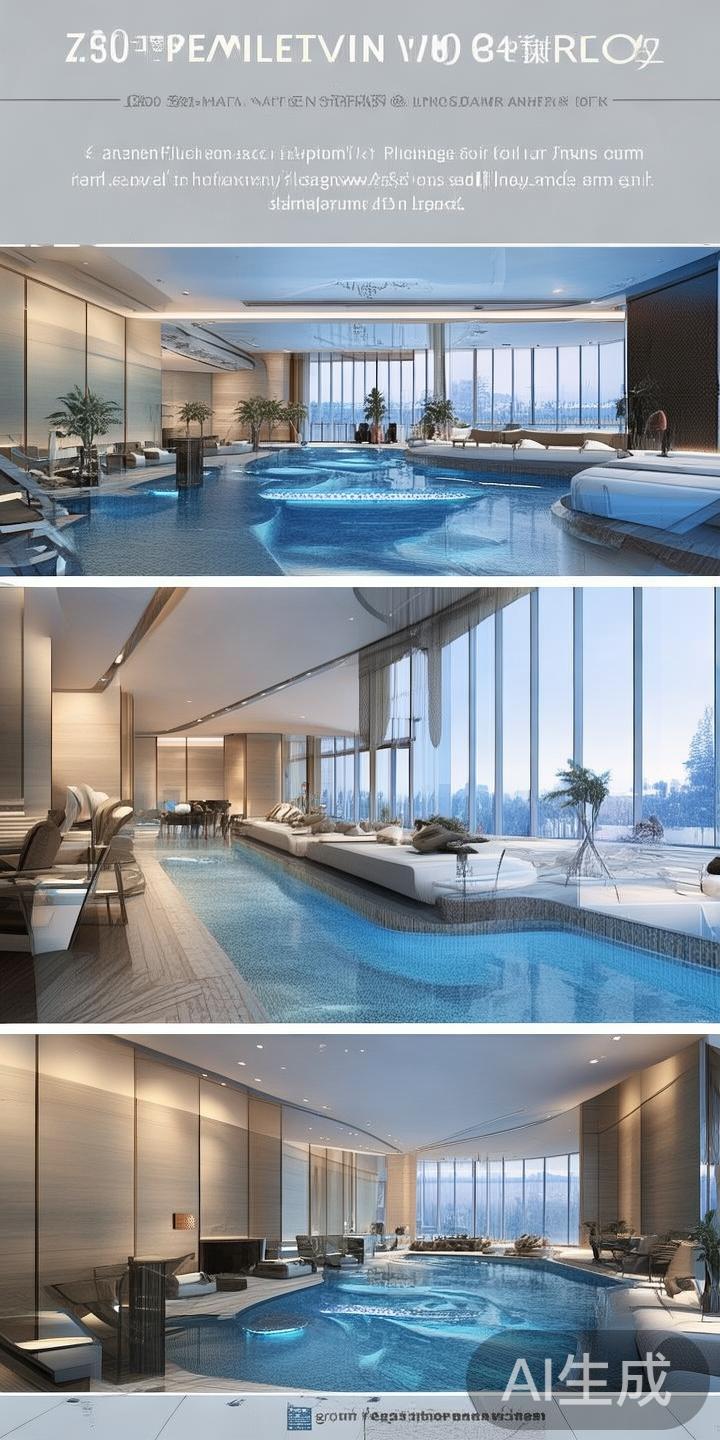 酒店内部配备了先进的多功能会议室、宽敞的泳池及SP