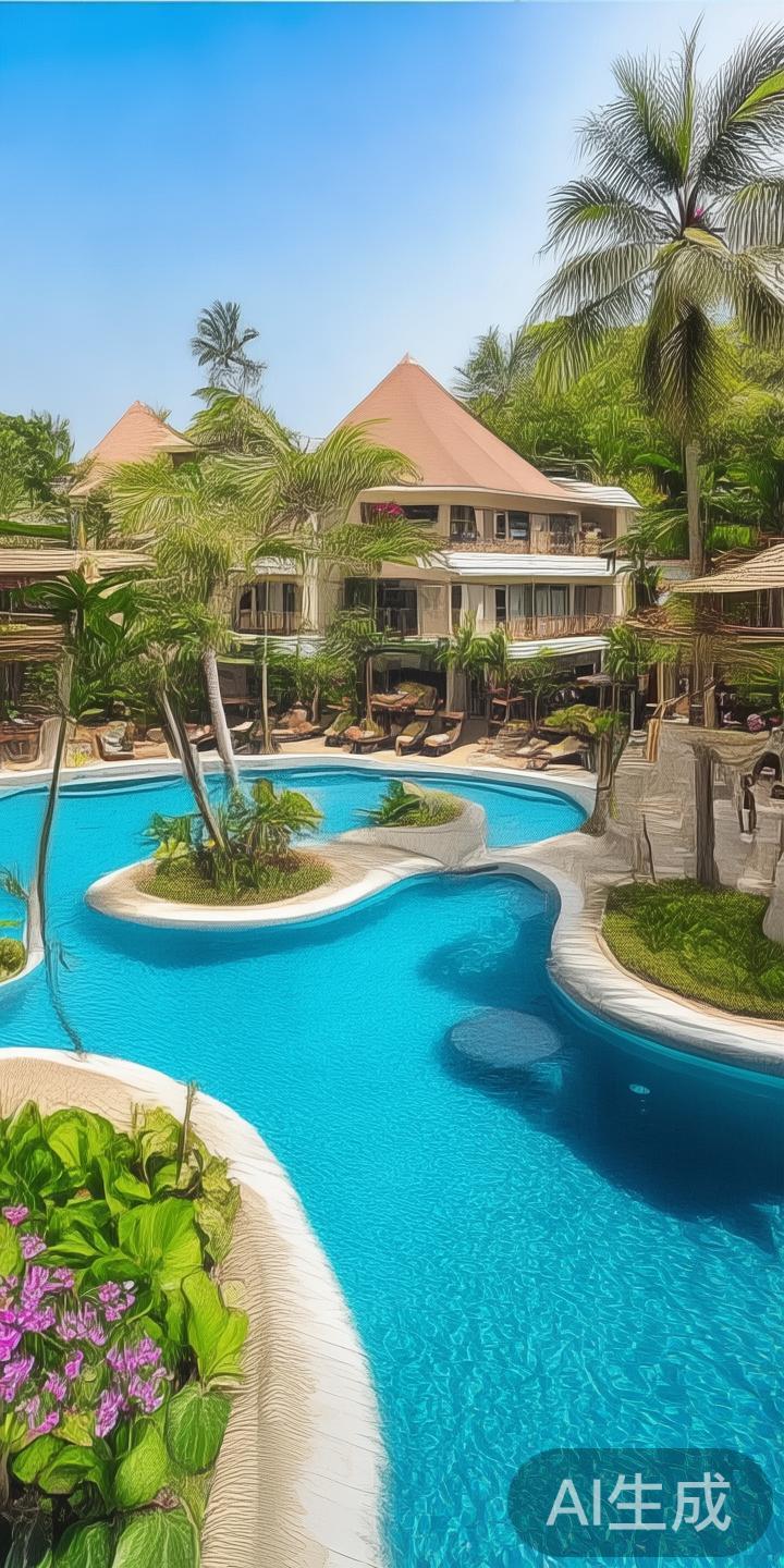 度假村的住宿设施还包括一流的健身中心、SPA中心，